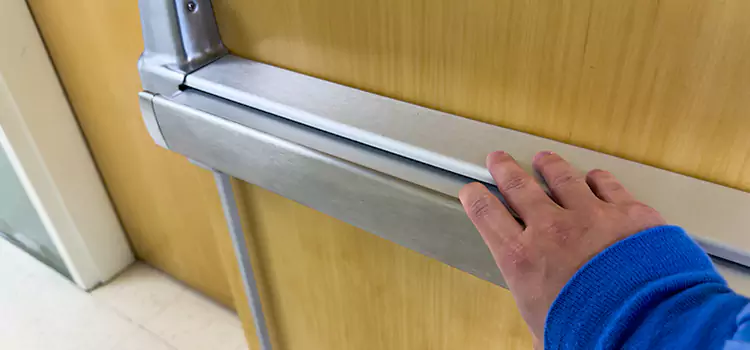 Installing a Push Bar on a Door Bensenville